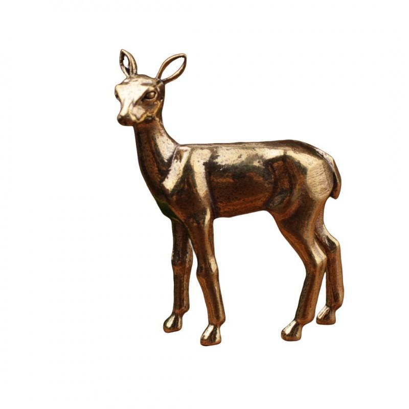 Solid Plum Blossom Deer Reindeer Craft Brass Cross-Border Hot Selling Ornament