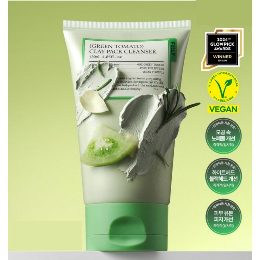 FULLY Pack nettoyant à l'argile verte à la tomate 120 ml