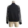 Autumn and Winter New Elegant Women's Lace Splicing Long Sleeve Baseball Collar Jacket Top Coat