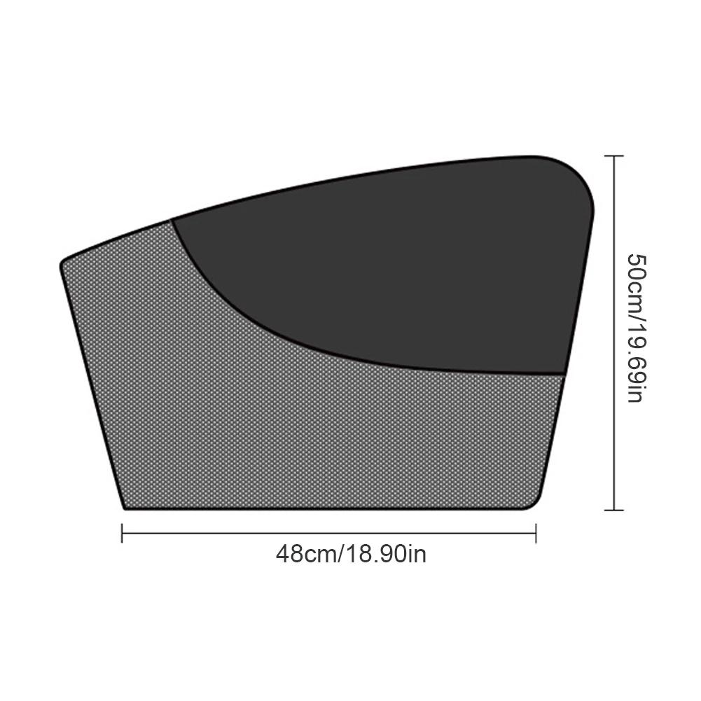 Car Magnetic UV Protection Sun Shade Cover Side Window Sunshade Curtain Upgraded 3D Mesh Layer Full Blackout Film Insulation