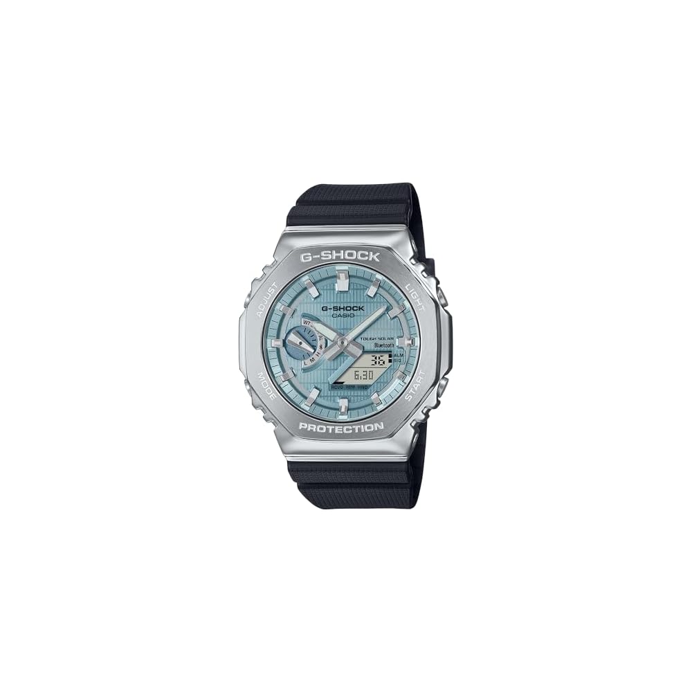 Casio G-Shock G-Steel Solar Bluetooth Dial Black Resin Strap Watch 200m Water Resistant Modern Design