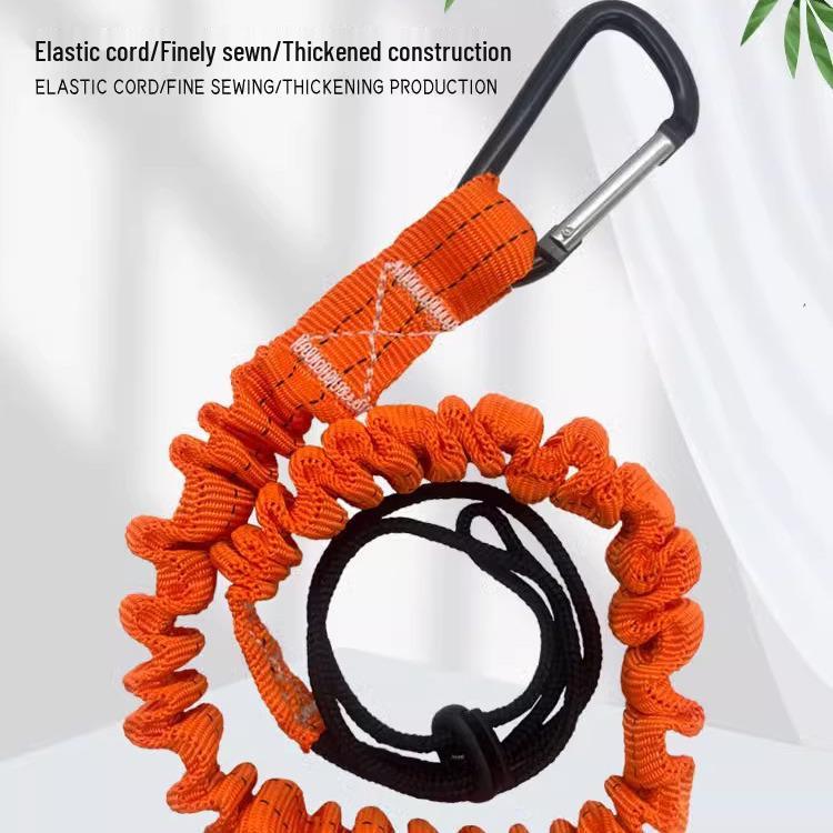 Retractable Elastic Safety Lanyard for High-Altitude Work