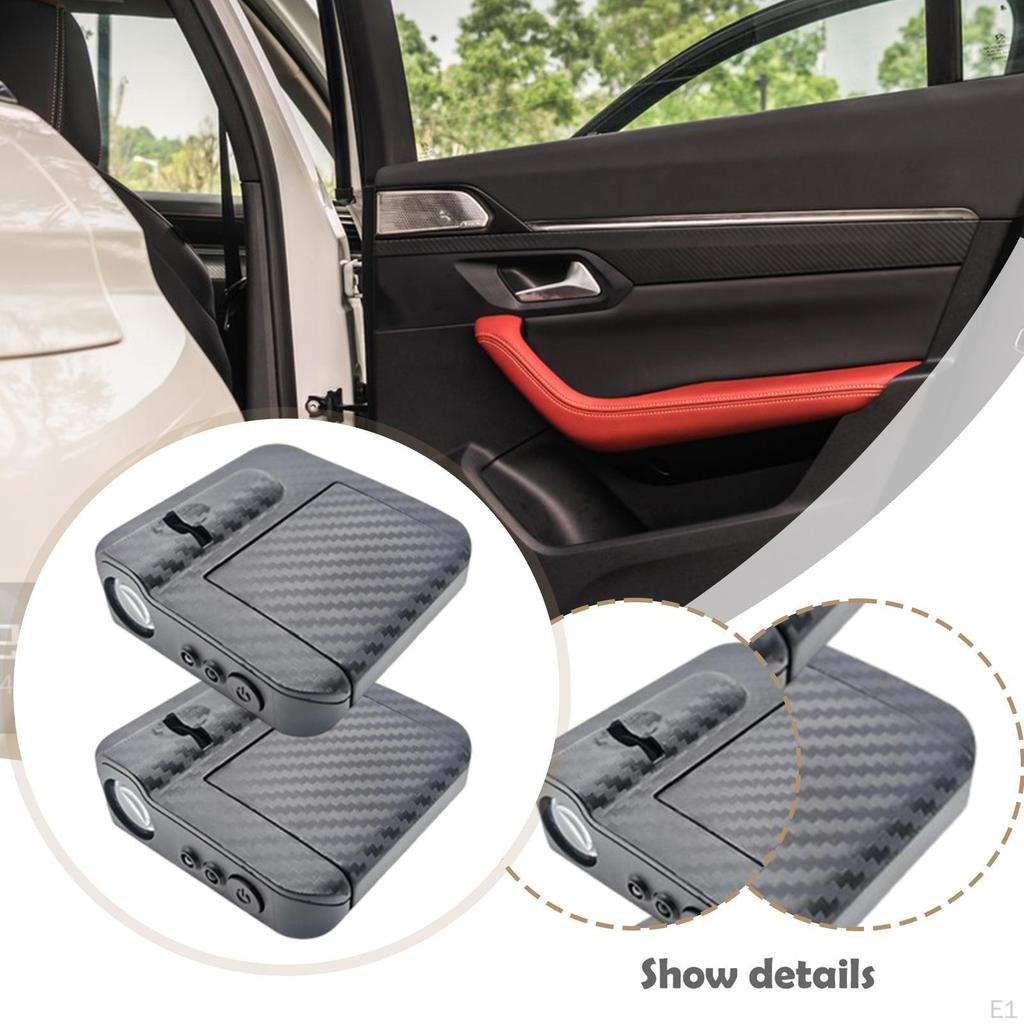 2 Pieces Car Door Lights LED Projector Supplies Courtesy Rechargeable Accessories Welcome