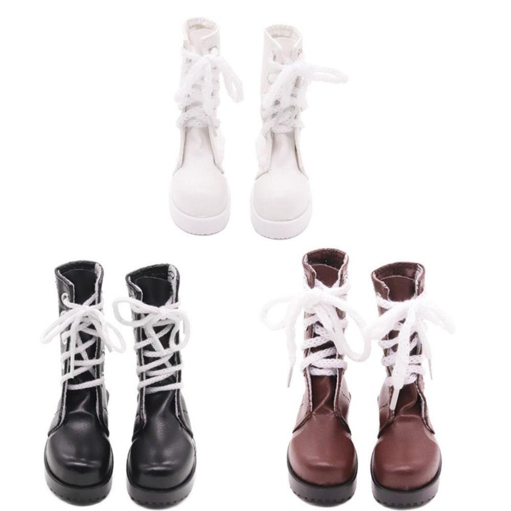 Leather Shoes Doll Boots Retro Brown Doll Long Boots Girls Gift 60cm Doll Shoes  1/3 BJD Doll