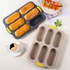 Durable 6 Unit Silicone Cake And Hot Dog Molds Dishwasher Safe Durable Kitchen Bakewares For Hassle Release Cleaning