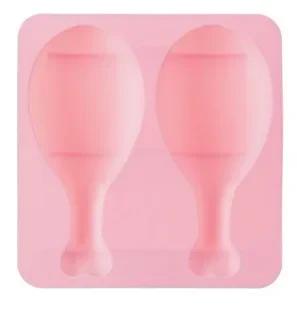 

2-Grid Chicken Leg Shaped Silicone Mold Kitchen Baking Cake Decoration Chocolate Candy Molds Handmade Essential Oil Soap Mould розовый