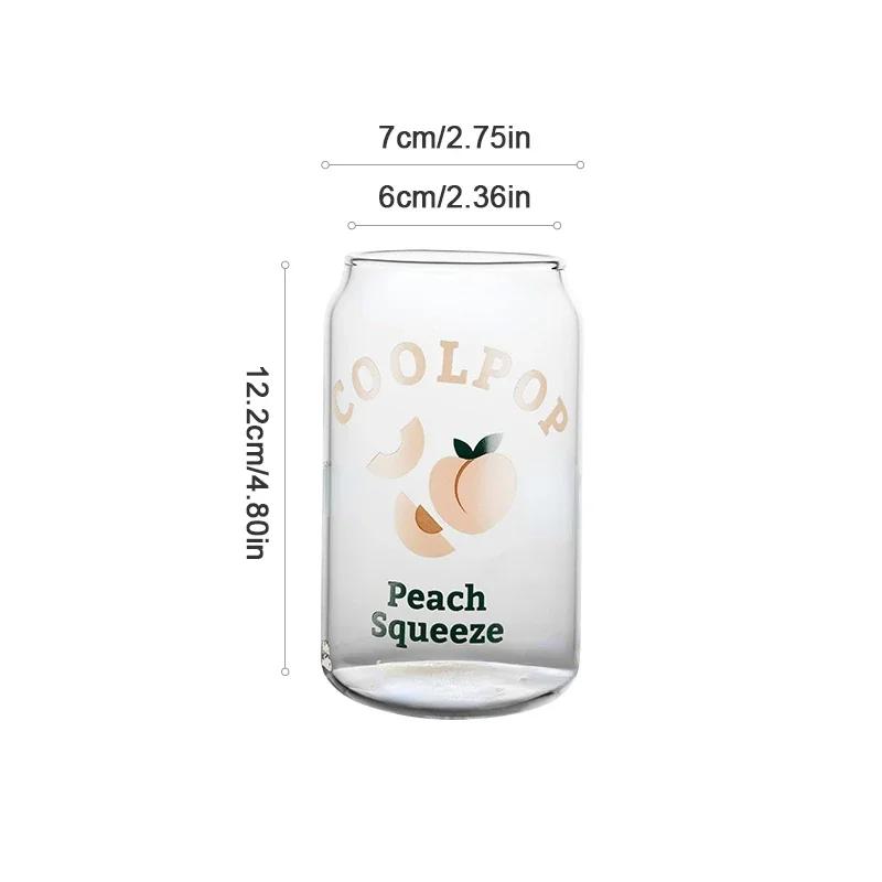 Creative Can Shape Glass Cup Tea Juice Milk Coffee Mug Wine Glass Drink Cup Borosilicate Glass Drinkware Glasses Mug Tumblers
