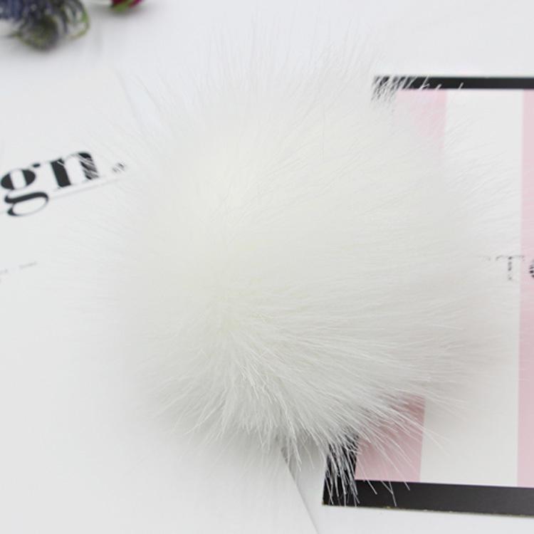 47-tommers Falsk DIY Vaskebjørnspels Pom Poms Ball For Strikking Luer Tilbehør Hatter