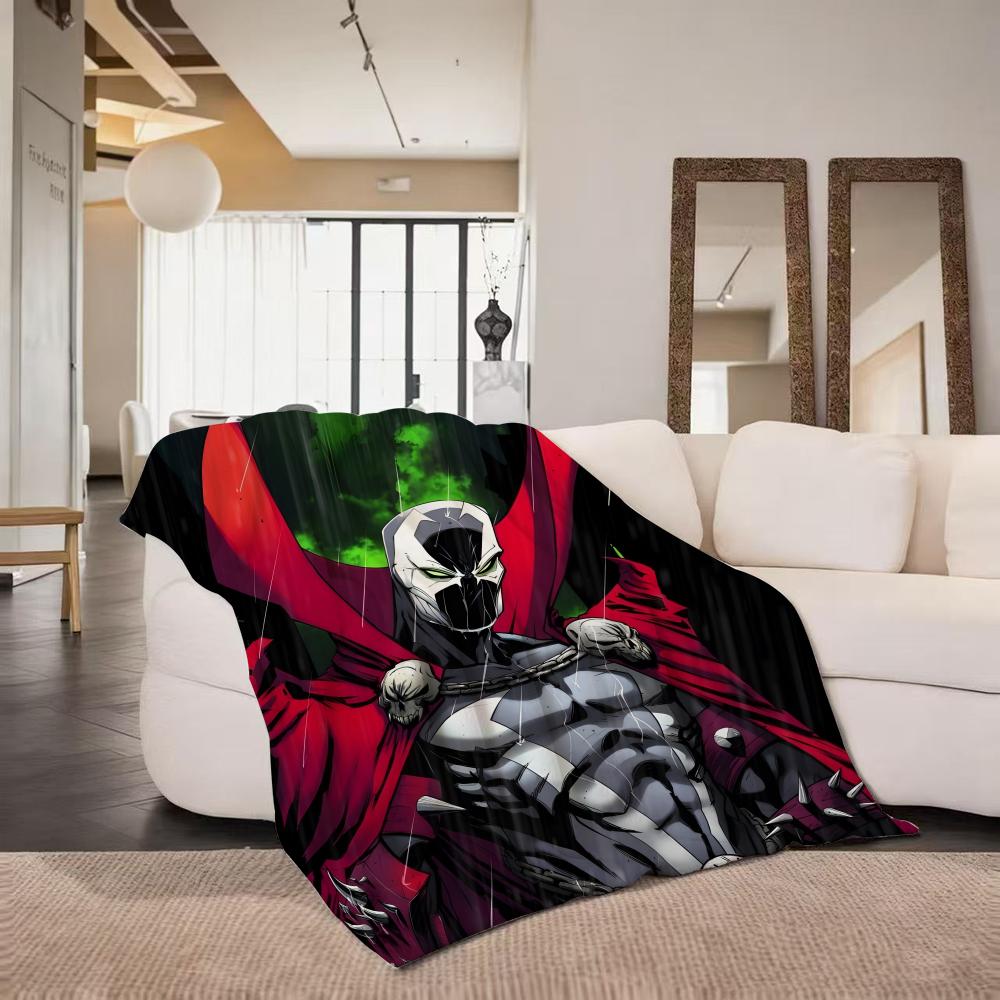 Comic S Spawn Throw Flannel Throw Blanket Suitable for Sofa,Living Room,Bedroom