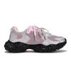 MLB New York Yankees Chunky Sneakers Unisex Low top Black/Pink/Silver 3ASHW075N-50SIS(Team80BOX)