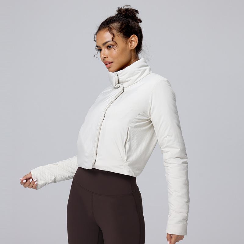 Women's Slim Fit Warm Yoga Jacket for Autumn and Winter City Runs