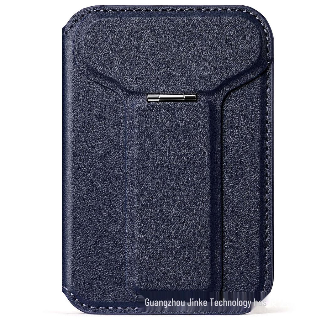Magnetic Leather Flip Card Holder with MagSafe-Compatible Slot