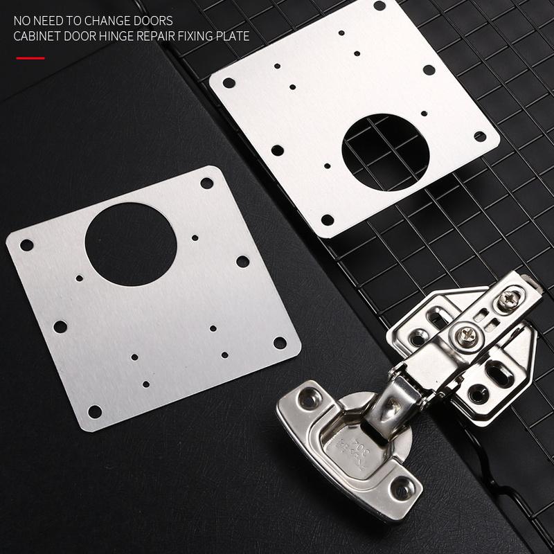 Hinge Repair Plate Cupboard Cabinet Door Hinge Fixing Plate Door Hinge Repair Kit Repair Side Panels Door Panel Connection