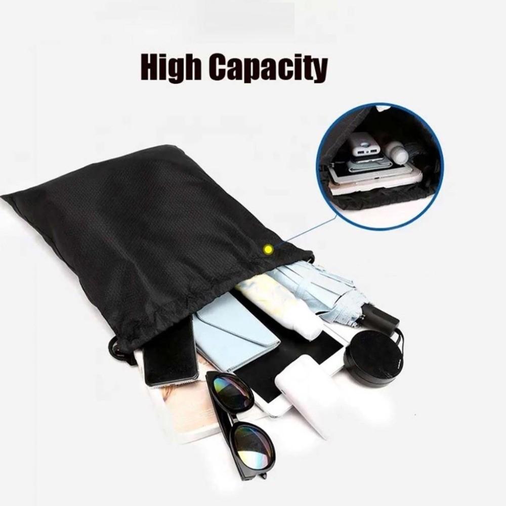 Solid Color Fitness Drawstring Bag Waterproof Drawstring Pocket Drawstring Backpack  Unisex