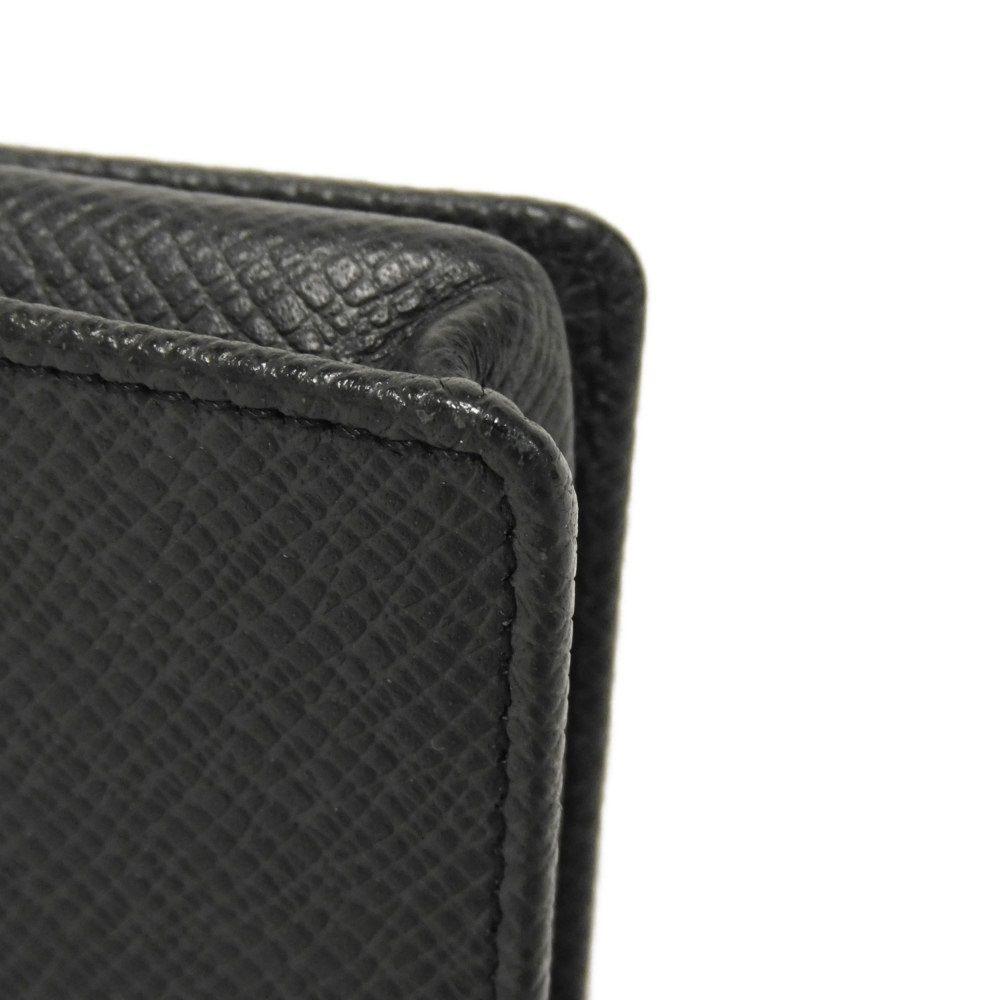 Used 12564 Porte Monnaie Boite M30382 7943 LV Logo Embossed Charcoal Gray Black Coin Pocket Taiga Ardoise Men's from