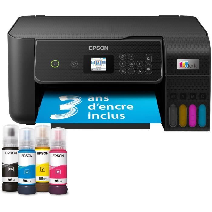 A4 Multifunction Printer - EPSON - Ecotank ET-2870 - Wi-Fi - Ink Tanks - 3 Years of Ink Included