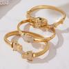 European and American style serpentine diamond opening adjustable bracelet female exaggerated summer snake shape bracelet