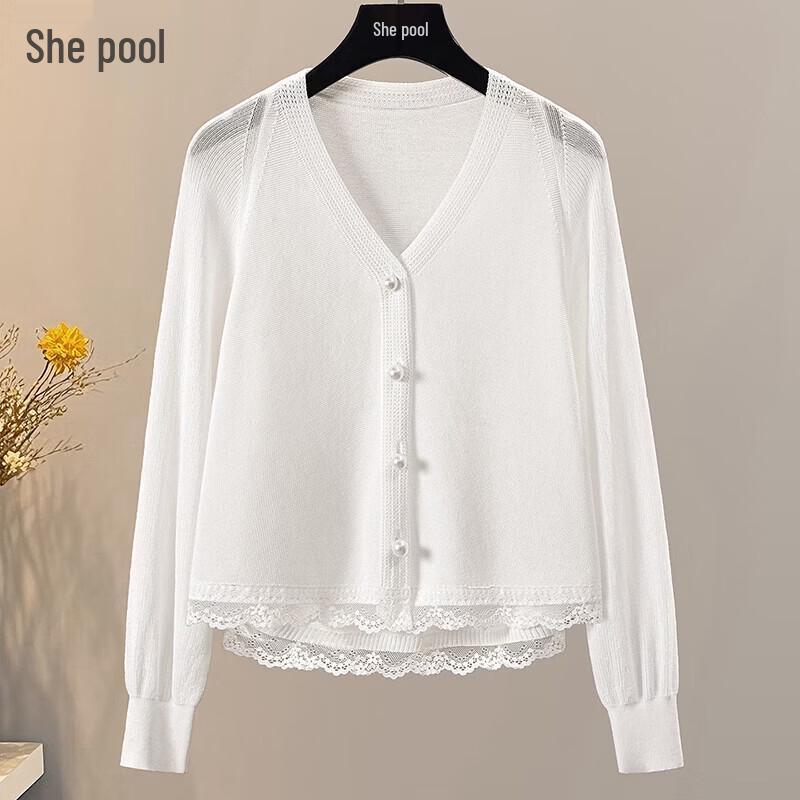 Women s Ice Silk V-Neck Batwing Knit Cardigan XL