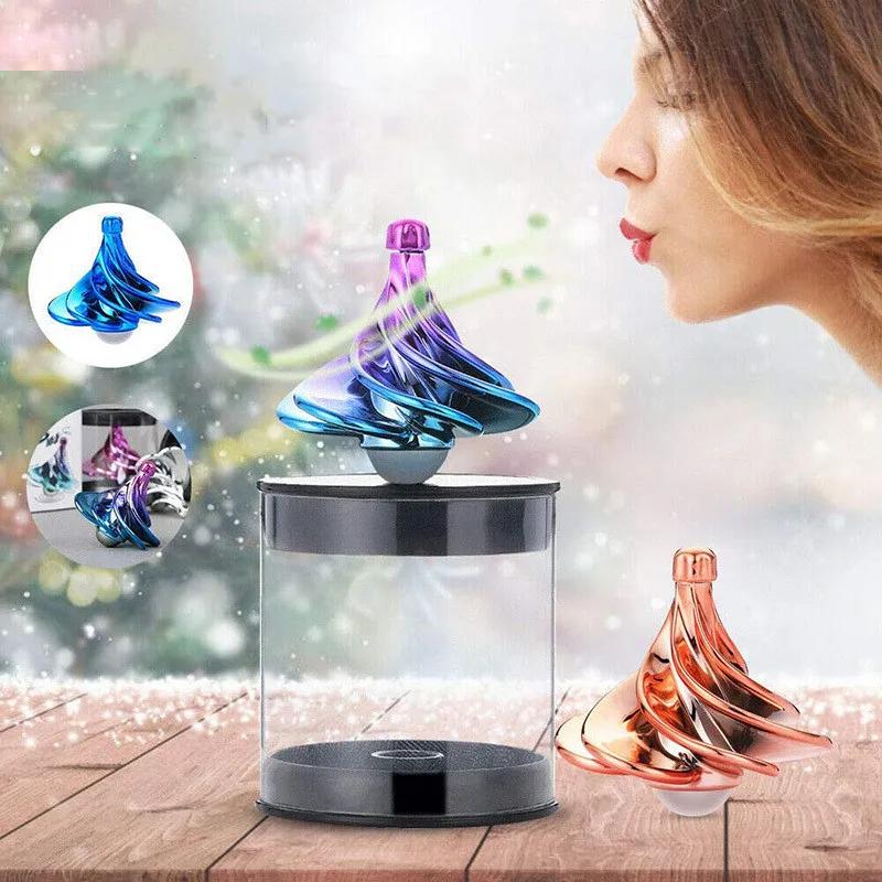 Giocattolo da Scrivania Divertente a Vento Giocattolo Rotante Tascabile Fidget Kinetic Spinner Giocattoli Antistress per Adulti Per Bambini Regalo di Compleanno Natale