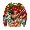 Men Women 3d Printing Funny Xmas Sweatshirt Crewneck Long Sleeve Pullover Oversized Hoodies