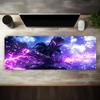 Purple Lightning Large Gaming Mouse Pad Nonslip Washable Desk Mat Laptop Keyboard Tray Office Computer Decor Oversized Black