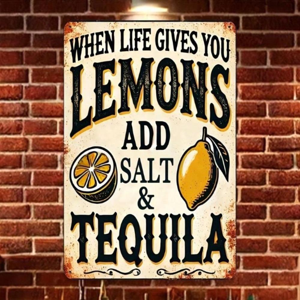 Metal Wall Art Tequila Bar Poster Small Home Decor 20x30 Cm