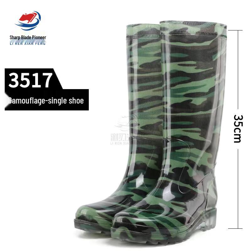 Men s High-Top Anti-Slip Work Rain Boots