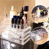 Cosmetics Storage Box Acrylic Transparent Drawer Storage Box Large Capacity Desktop Compact Dustproof Makeup Organizer