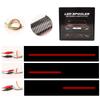 New 12V LED Carbon Fiber Strip Turn Signal Stop Warning Rear Third Brake Lamp Sedan Car Spoiler Tail Light