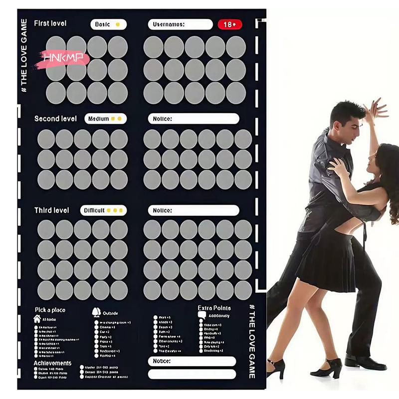 1Pc 100 Sex Position Game for Couples - Love Scratch Date Night Board Poster - Adult Game for Couples - Sex Toys