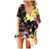 Women's Trim Kaftan Chiffon Tassels Swimwear Beach Loose Bikini Cover Up Tops