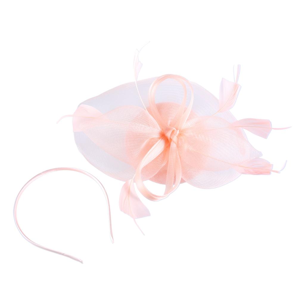 Elegant Fascinator Hat Headbands Funny Girl Hat Headgear Lovely Hairpiece for Wedding Party