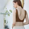 Pure Cotton Beauty Back Big U-shaped Sports Vest Fitness Bra Yoga Underwear Women's No Steel Ring Tube Top Gather Anti-failure Sports Underwear