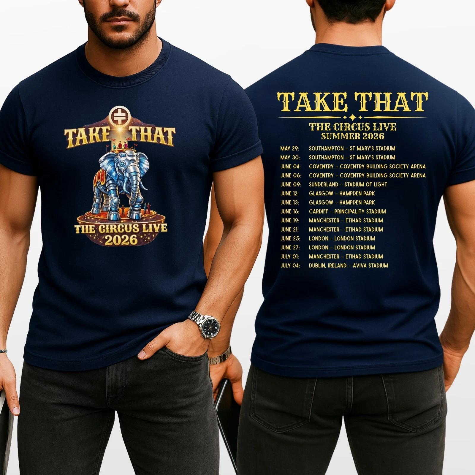 Take That The Circus Live Tour Inspired T Shirt Music Graphic Unisex Adults Kids M