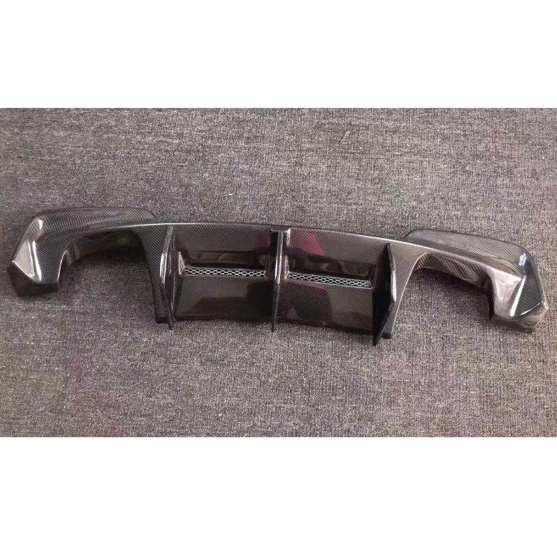 BMW 1M E82 Carbon Fiber Rear Diffuser with Dual Outlet for Quad Exhaust (2011-2013)