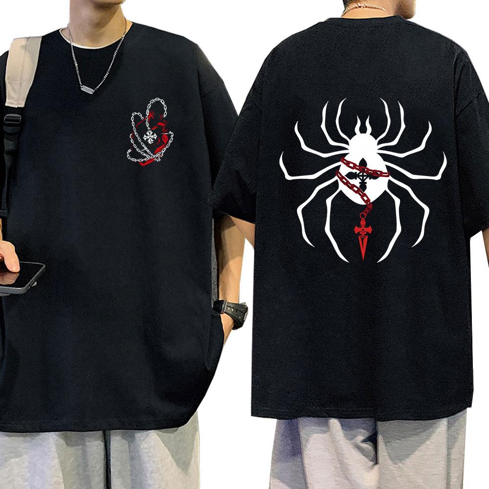 Anime Hunter X Hunter Spider Kurapika T Shirt Men's Women Clothing Harajuku T-shirt Oversized C