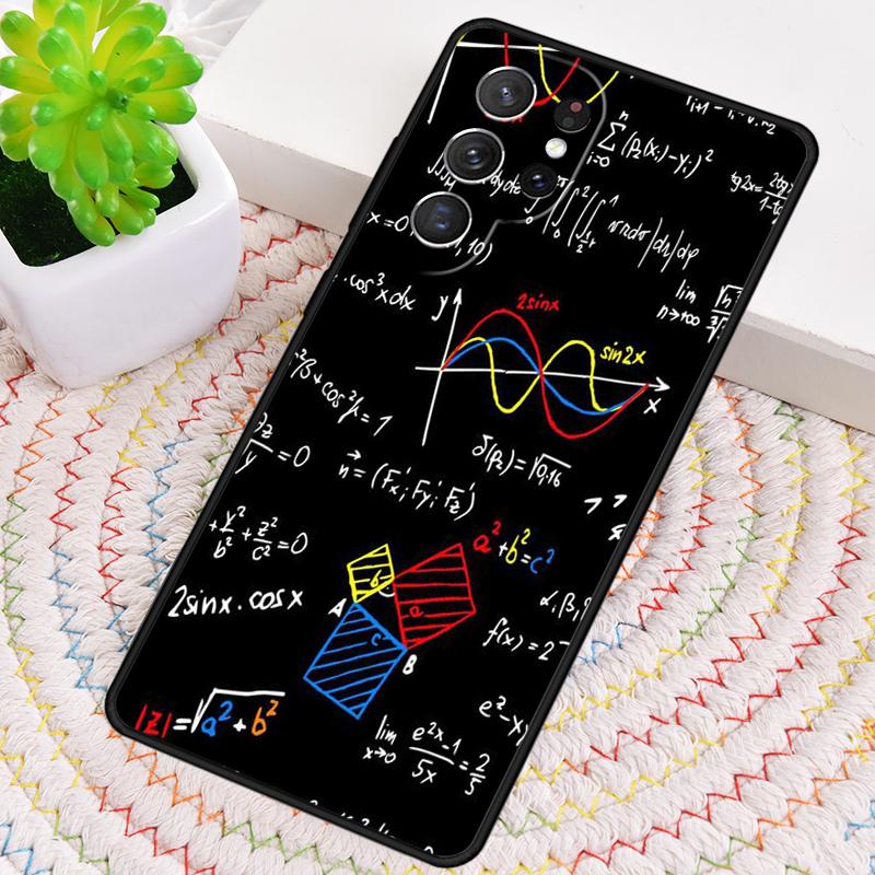 Math Formulas of Rubber Equations Silicone Phone Case For Samsung Galaxy Note 10 Pro S26 S25 S24 S23 S22 S21 Plus Ultra Cover