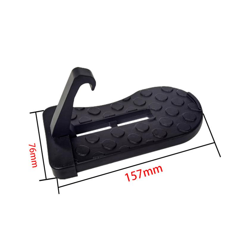 Foldable Car Door Step - Aluminum Alloy Anti-Skid Multi-Functional Step With Safety Hammer Roof Rack Hook