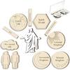6 Sets of Plan of Salvation Teaching Kits Gift Each Set Includes Wooden Pieces and Plastic Storage Box for Lds Missionary Gifts Family Youth Home