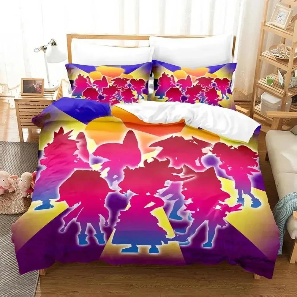Anime Disgaea Bedding Set Duvet Cover Bed Set Quilt Cover Pillowcase Comforter King Queen Size Boys Adult Bedding Set