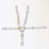 Gray 5-Point Nylon Harness Strap for High Chair and Stroller