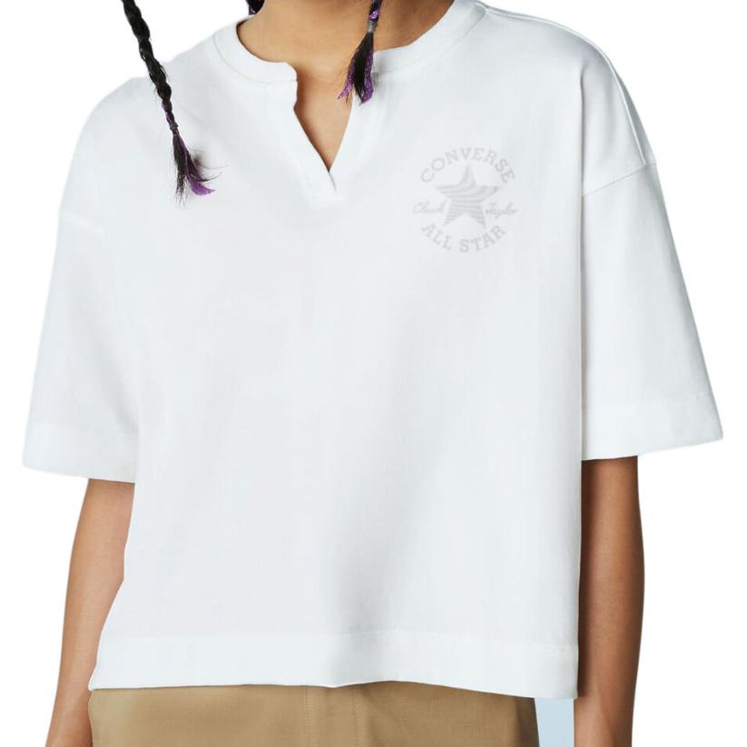 Converse CHUCK TAYLOR T Shirt Women's White 10023733-A02