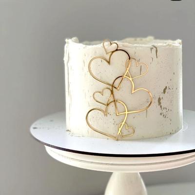Dessert Party Valentine's Day Cake Decoration Baking Cake Simple Love Decoration Acrylic Cake