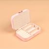 Compact Leather Jewelry Box for Necklaces and Earrings - Elegant Storage Gift