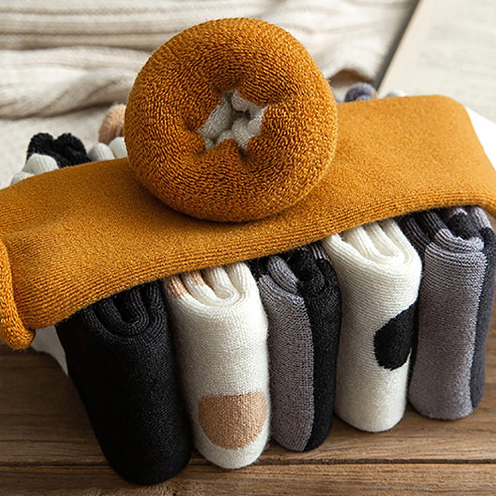 Women Fashion Cat Coral Thickening Cooton Middle Stockings Socks