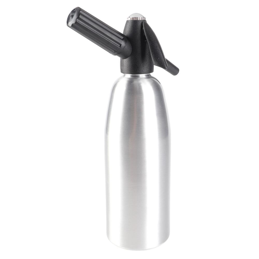 1L Water Soda Hand Press Sparkling Water Dispenser Food Safe Inner Siphon Bottle  Kitchen