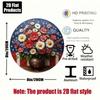 Tin Sign Wall Art 8 Inch Round Metal Poster for Home Bar Kitchen Gift