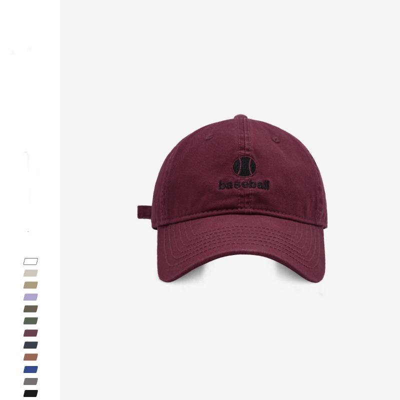 Face small baseball cap female couple street fashion letter embroidery soft top cap men's basketball cap