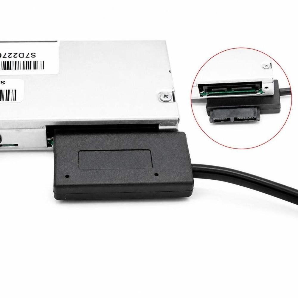 USB 2.0 USB to SATA Cable USB 3.0 Optical Drive Adapter CD DVD ROM Cable Optical Drive Replacement