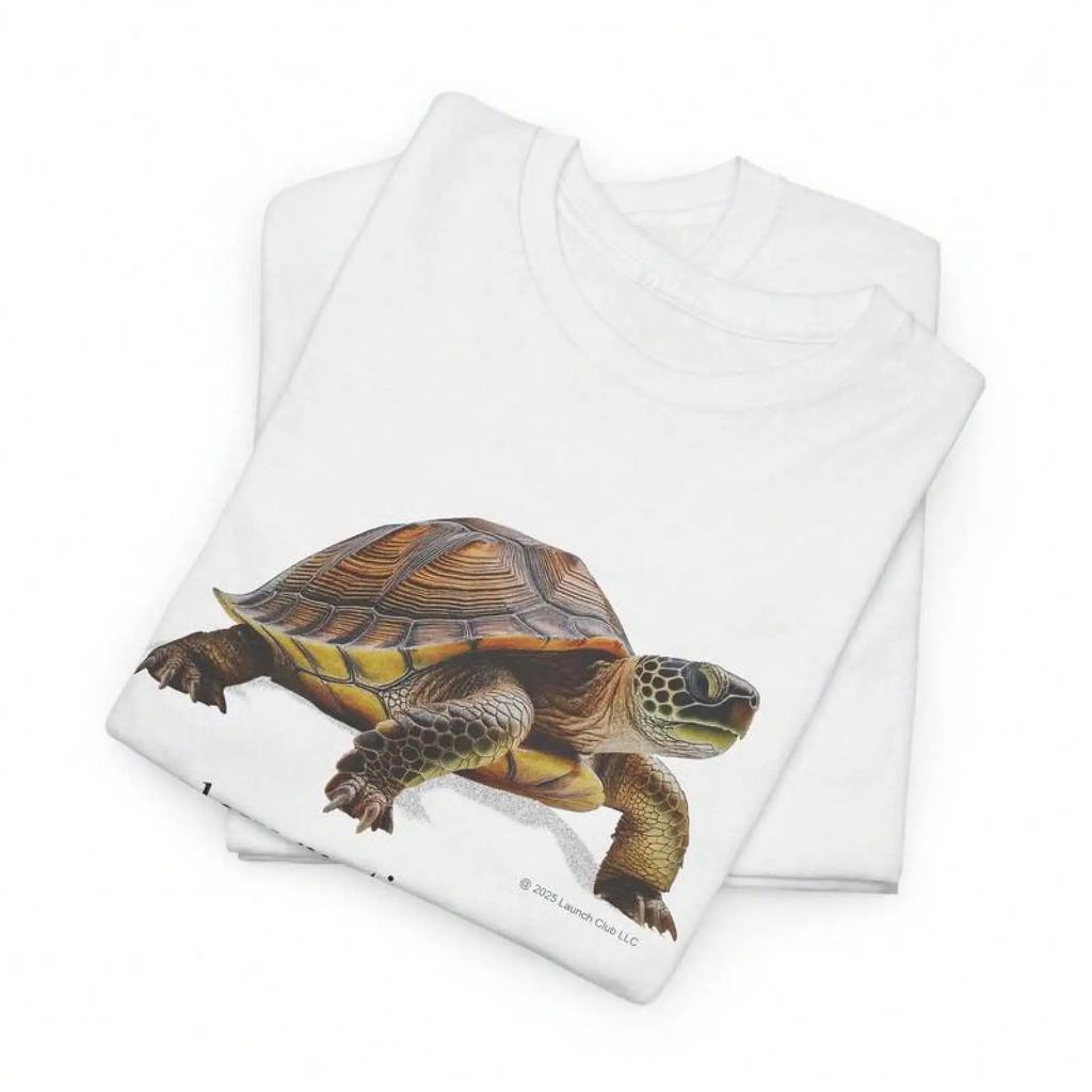 Slow Motion Turtle T-shirt Casual Retro T-Shirt With Vintage Graphic Design For Men And Women Tshirt Summer Print Tee Top